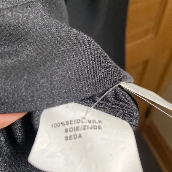 Couture Louis Feraud black cocktail dress 100% silk - Picture 8 of 12